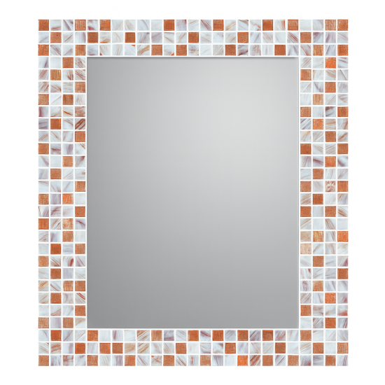 Зеркало настенное в раме из стеклянной мозаики Элис 001