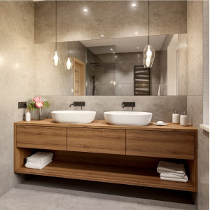 Широкое большое прямоугольное зеркало на стену А3 (Любой размер)