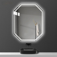 Восьмиугольное зеркало с LED подсветкой Джустер 2