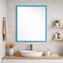 Зеркало в голубой раме М018