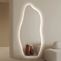 Фигурное зеркало неправильной формы в полный рост с задней подсветкой F001