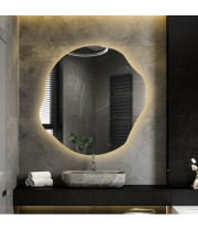 Фигурное зеркало неправильной формы с задней подсветкой F004