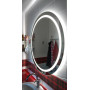 Круглое настенное зеркало со светодиодной LED-подсветкой Гарнет