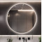 Круглое настенное зеркало со светодиодной LED-подсветкой Гаррис