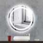 Круглое настенное зеркало со светодиодной LED-подсветкой Лина