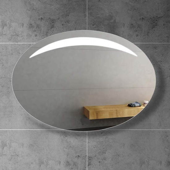 Овальное настенное зеркало со светодиодной LED-подсветкой  Мунлайт