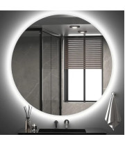 Круглое зеркало с задней LED подсветкой Анабелла