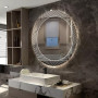 Круглое зеркало с подсветкой Декор 27