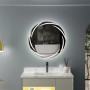 Круглое зеркало с подсветкой Декор 33