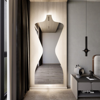 Зеркало с подсветкой в полный рост в виде женской фигуры E102