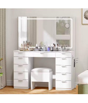 Зеркало для макияжа для туалетного столика с фронтальной подсветкой Фандея