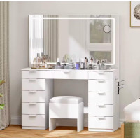 Зеркало для макияжа для туалетного столика с фронтальной подсветкой Фандея