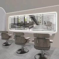 Широкое настенное зеркало с LED подсветкой Калгари