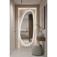 Зеркало с подсветкой нестандартной формы Кристалл 005