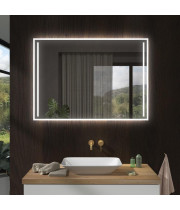 Зеркало с фронтальной и задней фоновой LED-подсветкой Модена 005