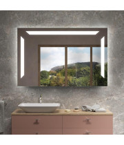 Зеркало с фронтальной и задней фоновой LED-подсветкой Модена 002