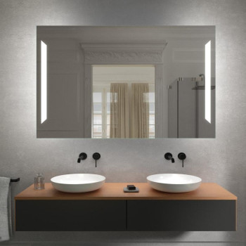 Настенное зеркало с боковой LED-подсветкой Нота 003