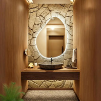 Зеркало с задней подсветкой неправильной формы Палермо 006