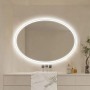Овальное настенное зеркало со светодиодной LED-подсветкой Токио