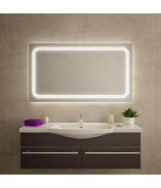 Настенное зеркало с фронтальной и задней фоновой LED-подсветкой Триом 001