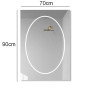 Зеркало с LED подсветкой Венето 001
