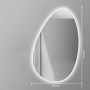 Зеркало-капля с задней фоновой светодиодной LED-подсветкой Верано-2