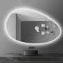 Зеркало-капля с задней фоновой светодиодной LED-подсветкой Верано-2