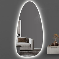 Зеркало в форме капли в полный рост со светодиодной подсветкой Верано