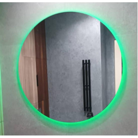 Круглое зеркало с задней RGB эмбилайт подсветкой D12