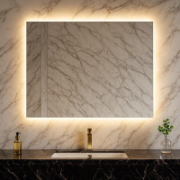 Зеркало прямоугольное с задней интерьерной эмбилайт подсветкой Далтон