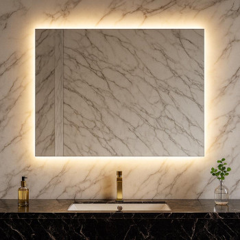 Зеркало прямоугольное с задней интерьерной эмбилайт подсветкой Далтон