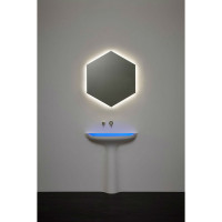 Шестиугольное зеркало с подсветкой Гексагон