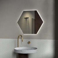 Шестиугольное зеркало с подсветкой Гексагон