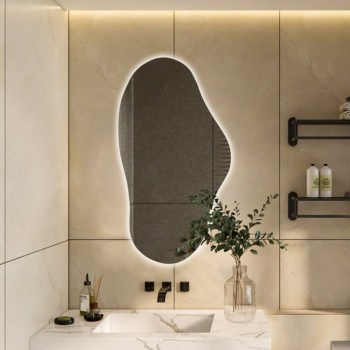 Нестандартное зеркало с фоновой LED подсветкой Монреаль