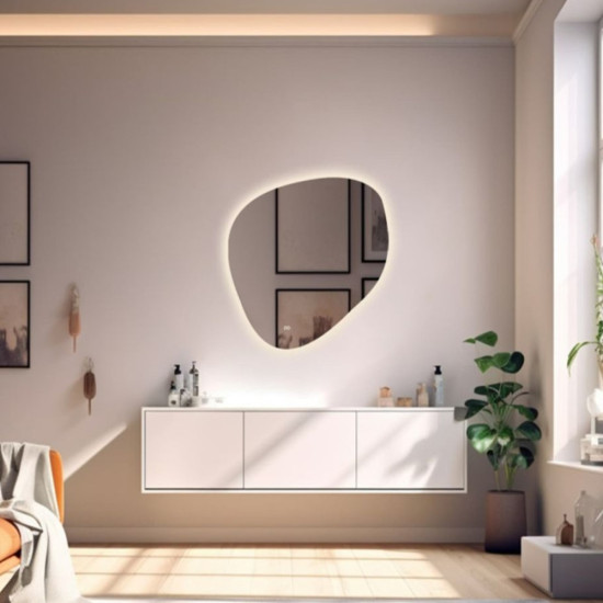 Зеркало-камень с контурной LED подсветкой Стэнли