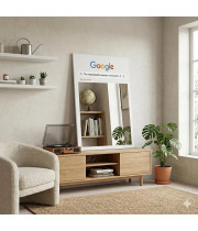 Настенное и напольное декоративное зеркало с изображением поиска Google (Гугл)