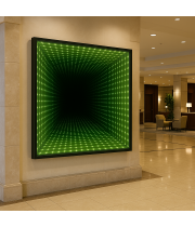 Большое зеркало с RGB-подсветкой в виде тоннеля с эффектом бесконечности с TL008