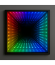 Зеркало в виде тоннеля с эффектом бесконечности с умной RGB-градиентной LED-подсветкой TL001