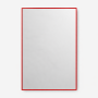 Зеркало в красной алюминиевой раме Алюминиум 001