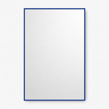 Зеркало в синей алюминиевой раме Алюминиум 002