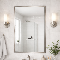 Зеркало в металлической раме Никель RF001