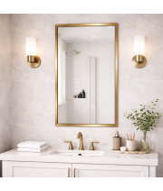 Зеркало в алюминиевой раме Латунь брашированная RF004