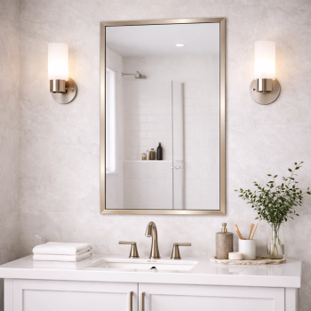 Зеркало в алюминиевой раме Шампань RF005