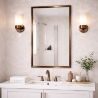 Зеркало в алюминиевой раме Бронза RF006