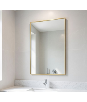 Зеркало в алюминиевой раме Золото RF009