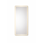 Зеркало с фронтальной и задней фоновой подсветкой в алюминиевой раме Золото RF010