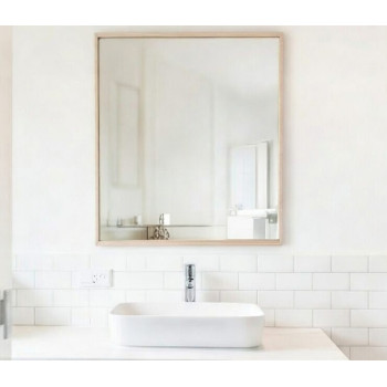 Зеркало в алюминиевой раме Дуб светлый RF012