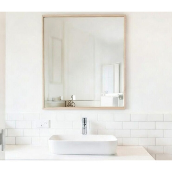 Зеркало в алюминиевой раме Дуб светлый RF012