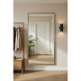 Настенное и напольное большое зеркало в полный рост в алюминиевой раме Хром RF016