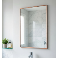 Зеркало в бежевой алюминиевой раме Сильвиан 005